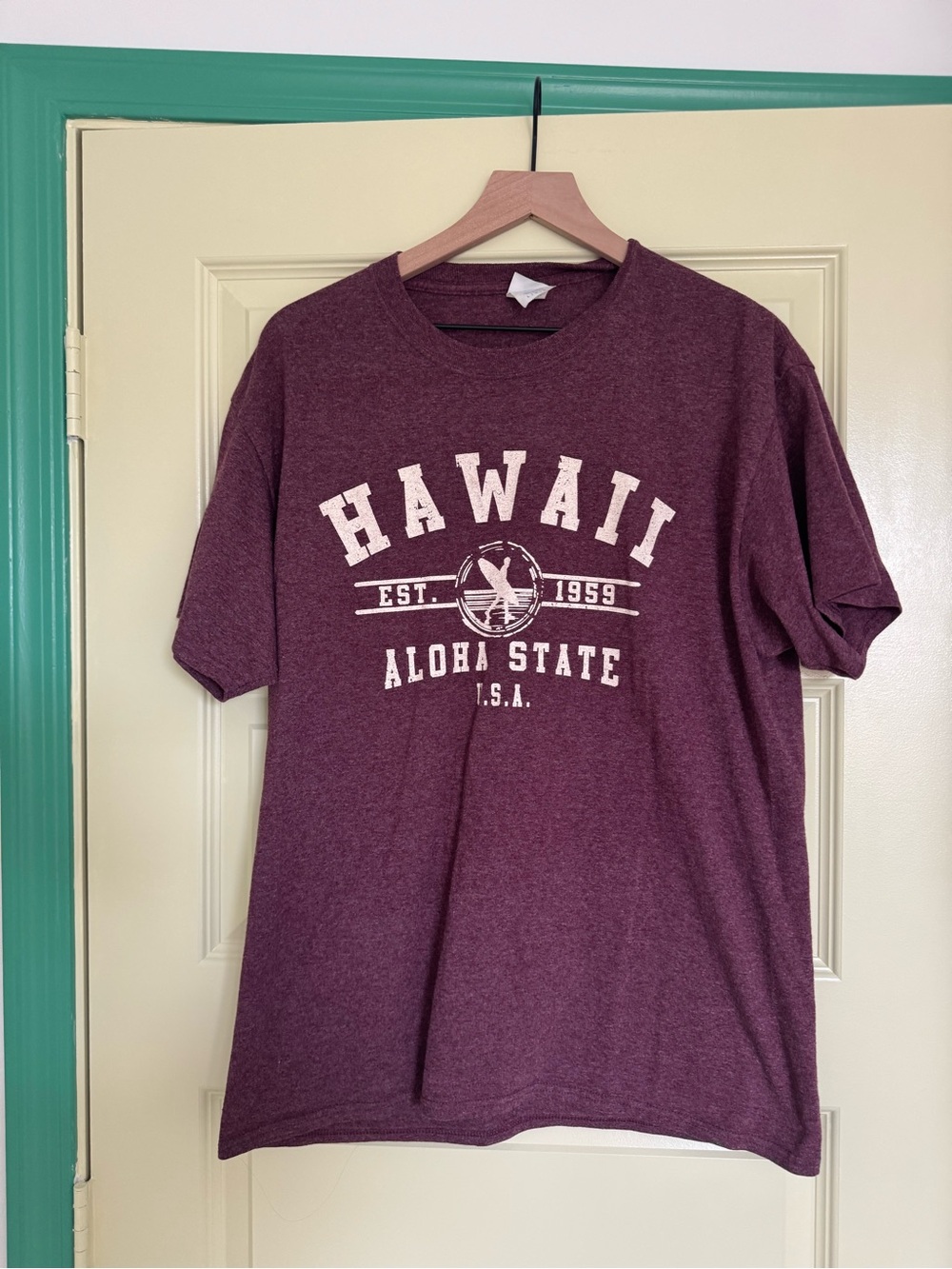 Port and Company Hawaii Aloha State Graphic Tee - Maroon